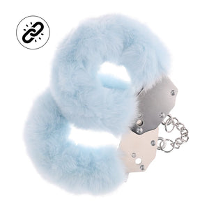 Shots Ouch! Heavy Duty Fluffy Handcuffs Black Or Blue