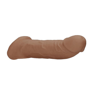 Shots RealRock Realistic Penis Sleeve 9"/23cm Extender And Ball Stretcher Buy in Singapore LoveisLove U4Ria 