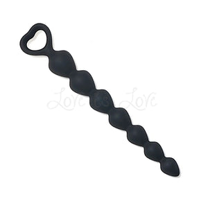 Silicone Graduated Anal Beads with Heart Shaped Pull-out Ring Anal - Anal Beads & Balls Buy Sex Toys in Singapore LoveisLove U4Ria