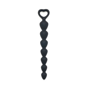Silicone Graduated Anal Beads with Heart Shaped Pull-out Ring Anal - Anal Beads & Balls Buy Sex Toys in Singapore LoveisLove U4Ria