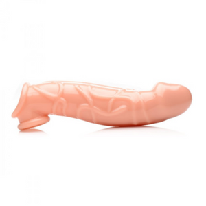 Size Matters Realistic Penis Enhancer & Ball Stretcher 2 Inch Flesh loveislove love is love buy sex toys singapore u4ria