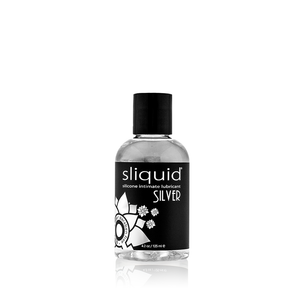 Sliquid Naturals Silver Silicone Lube 2 oz or 4.2 oz or 8.5 oz or 3.4 oz Lubes & Toys Cleaners - Silicone Based Sliquid  Buy in Singapore LoveisLove U4Ria 