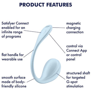 Satisfyer Wearable Vibrator Connect App Shiny Petal with Remote Control or Smooth Petal Vibrators - G-Spot Vibrators Buy Sex Toys in Singapore LoveisLove U4Ria