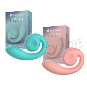 Snail Vibe Gizi G-Spot Dual Stimulation Vibrator Tiffany or Peachy Pink