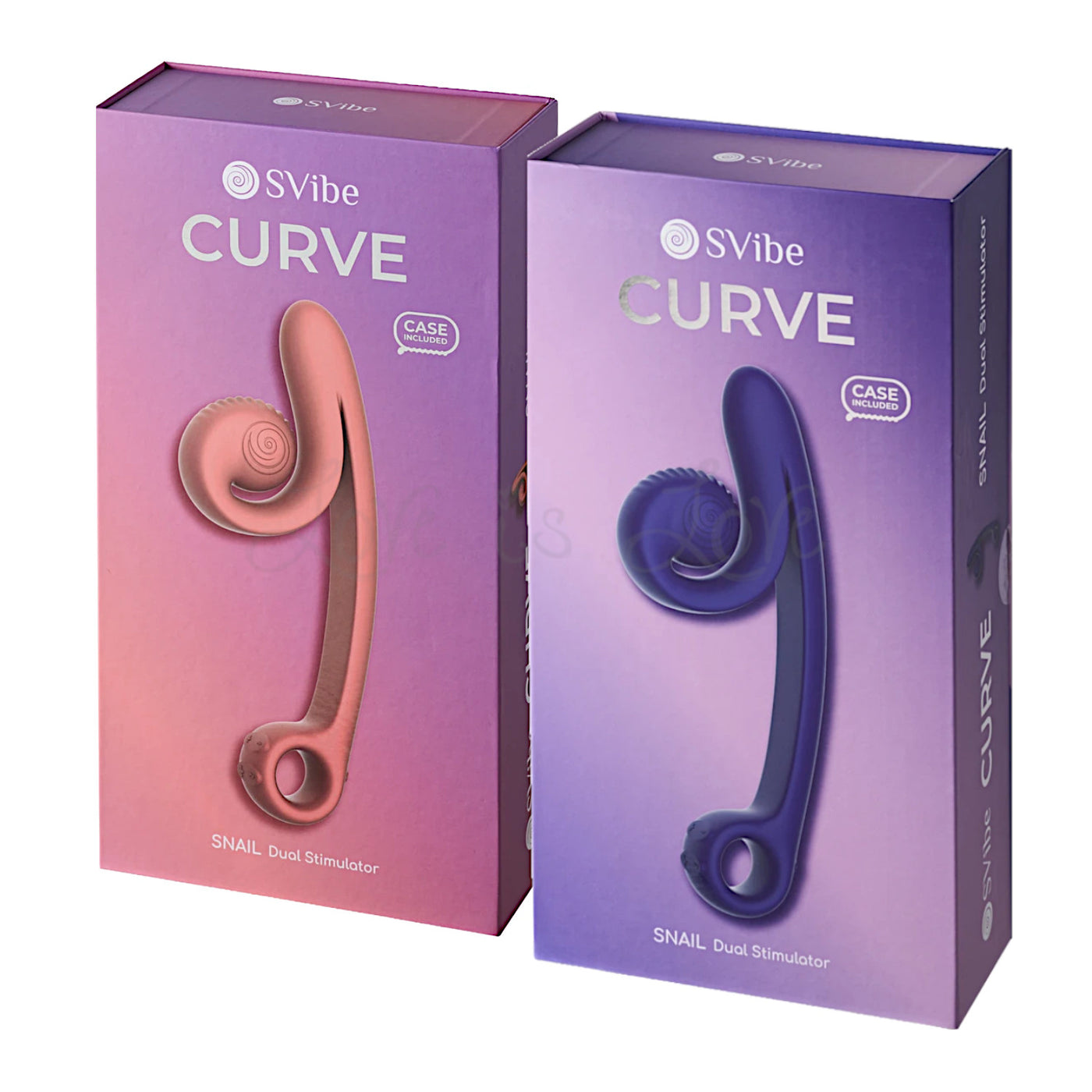 Snail Vibe Curve Duo Vibrator Purple or Peach (World's First Synchro S Love is Love Snail Vibe Curve Duo Vibrator Purple or Peach (World's First Synchro S Love is Love