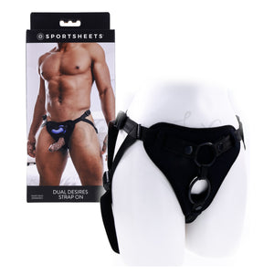 Sportsheets Dual Desires Strap On Black Buy in Singapore LoveisLove U4Ria 