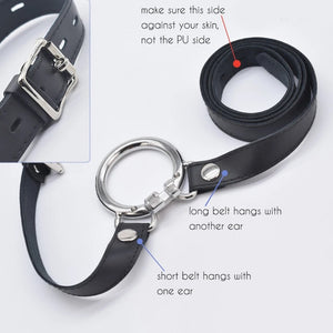 Stainless Steel 45mm Base Ring for Chastity Cage with Belt Buy in Singapore LoveisLove U4Ria 