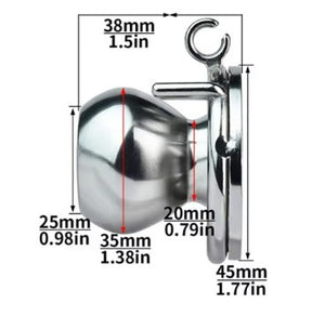 Stainless Steel Butterfly Inverted Sissy Chastity Cage #205 45 MM For Him - Chastity Devices Buy Sex Toys in Singapore LoveisLove U4Ria