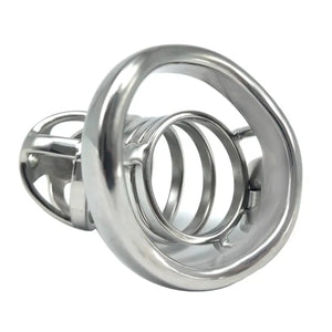 Stainless Steel Comfortable Chastity Cock Cage #12 with 45 mm Ring Buy in Singapore LoveisLove U4Ria 