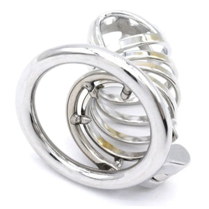 Stainless Steel Comfortable Chastity Cock Cage #12 with 45 mm Ring Buy in Singapore LoveisLove U4Ria 