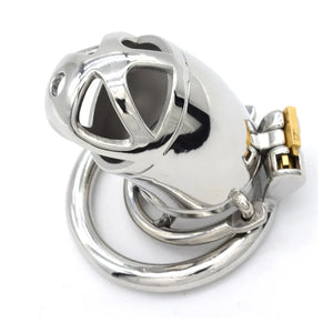 Stainless Steel Comfortable Chastity Silver Cock Cage #20 with 45 mm Ring Buy in Singapore LoveisLove U4Ria 