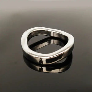 Stainless Steel Curved Cock Ring 45mm and 50mm Buy in Singapore LoveisLove U4Ria