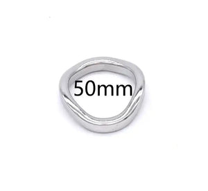 Stainless Steel Curved Cock Ring 45mm and 50mm Buy in Singapore LoveisLove U4Ria