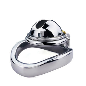 Stainless Steel Hemisphere Pee Hole Chastity Cage 45 mm #168C Buy in Singapore LoveisLove U4Ria