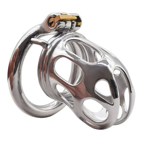 Stainless Steel Hollow Chastity Cage 45 mm #156 Buy in Singapore LoveisLove U4Ria