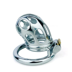 Stainless Steel Hollow Chastity Cage 45 mm #156 Buy in Singapore LoveisLove U4Ria