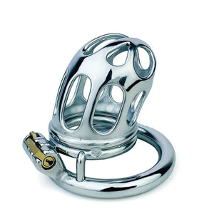 Stainless Steel Hollow Chastity Cage 45 mm #156 Buy in Singapore LoveisLove U4Ria
