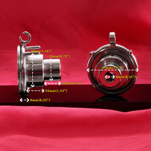 Stainless Steel Inverted Double Cylinder Flat Chastity Cage 45 MM with 57 MM Metal Catheter #150C For Him - Chastity Devices
Buy Sex Toys in Singapore LoveisLove U4Ria