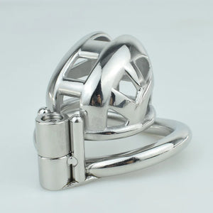 Stainless Steel Micro Mamba Chastity Cock Cage #141 with 45 mm Curved Ring Buy in Singapore LoveisLove U4Ria