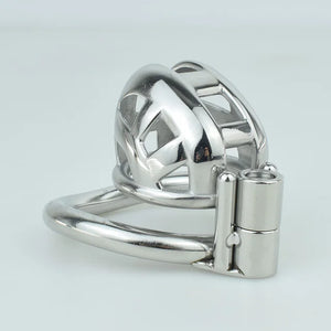 Stainless Steel Micro Mamba Chastity Cock Cage #141 with 45 mm Curved Ring Buy in Singapore LoveisLove U4Ria