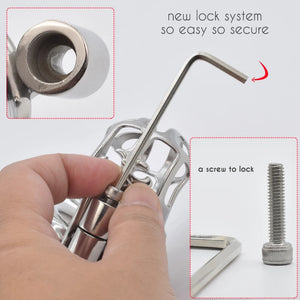 Stainless Steel Mini Sissy Chastity Cage #71 with 45 mm Ring