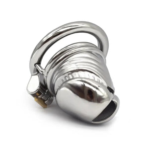 Stainless Steel Penis Head Chastity Silver Cock Cage #51 with 45 mm Ring Buy in Singapore LoveisLove U4Ria 