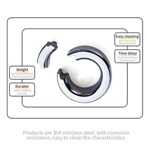 Stainless Steel Scrotum Weight Ring Ball Stretcher S/M/L/XL 28 mm, 30 mm, 33 mm, 35mm  202g 267g 338g 450g  Buy in Singapore LoveisLove U4Ria