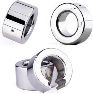 Stainless Steel Scrotum Weight Ring Ball Stretcher S/M/L/XL 28 mm, 30 mm, 33 mm, 35mm  202g 267g 338g 450g  Buy in Singapore LoveisLove U4Ria