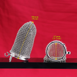 Stainless Steel Standard Metal Mesh Chastity Cage #196 45 MM For Him - Chastity Devices Buy Sex Toys in Singapore LoveisLove U4Ria