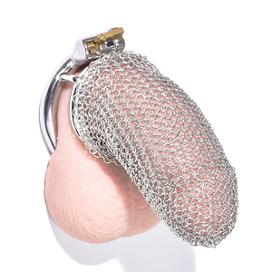 Stainless Steel Standard Metal Mesh Chastity Cage #196 45 MM For Him - Chastity Devices Buy Sex Toys in Singapore LoveisLove U4Ria