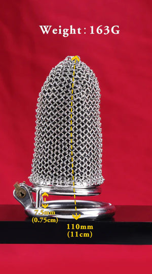 Stainless Steel Standard Metal Mesh Chastity Cage #196 45 MM For Him - Chastity Devices Buy Sex Toys in Singapore LoveisLove U4Ria