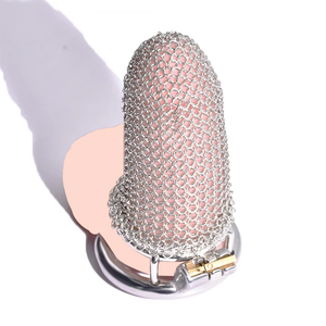 Stainless Steel Standard Metal Mesh Chastity Cage #196 45 MM For Him - Chastity Devices Buy Sex Toys in Singapore LoveisLove U4Ria