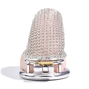 Stainless Steel Standard Metal Mesh Chastity Cage #196 45 MM For Him - Chastity Devices Buy Sex Toys in Singapore LoveisLove U4Ria