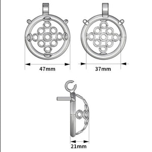 Stainless Steel Welded Circles Chastity Cage 40 mm Round Ring #172C Buy in Singapore LoveisLove U4Ria
