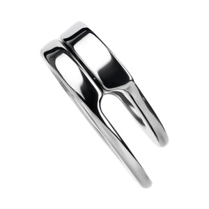Stainless Steel Double Ring Ball Clamp Chastity Cage with Belt #293M For Him - Chastity Devices Buy Sex Toys in Singapore LoveisLove U4Ria