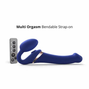 Strap-On-Me Multi Orgasm Bendable Strap-on Remote Control Vibrating 3 Motors Buy in Singapore LoveisLove U4Ria 