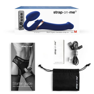 Strap-On-Me Multi Orgasm Bendable Strap-on Remote Control Vibrating 3 Motors Buy in Singapore LoveisLove U4Ria 