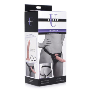 Strap U Charmed 7.5 Inch Silicone Dildo with Harness Buy in Singapore LoveisLove U4Ria 