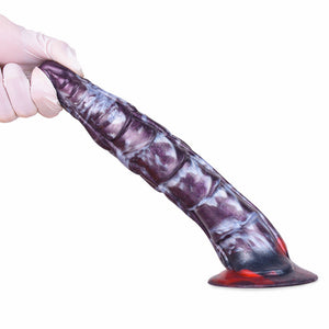 Hellfire or Stripe Dragon Large Fantasy Silicone Dildo with Suction Cup 8.5 Inch Dildos - Large & Unique Dildos Buy Sex Toys in Singapore LoveisLove U4Ria