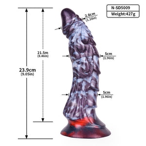 Hellfire or Stripe Dragon Large Fantasy Silicone Dildo with Suction Cup 8.5 Inch Dildos - Large & Unique Dildos Buy Sex Toys in Singapore LoveisLove U4Ria