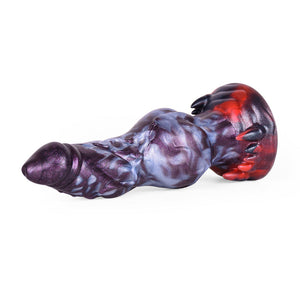 Fanged Knot Large Fantasy Silicone Dildo with Suction Cup 7 Inch