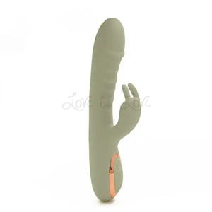 Stylish Vibes Silicone Rotating Rabbit Vibrator Green Buy in Singapore LoveisLove U4Ria 