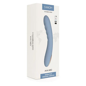 Svakom Ava Neo Interactive Thrusting Vibrator with App Control Cornflower Blue