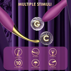 Svakom Beatrice Powerful Vibrator & Clitoral Tip Stimulator Violet Buy in Singapore LoveisLove U4Ria 