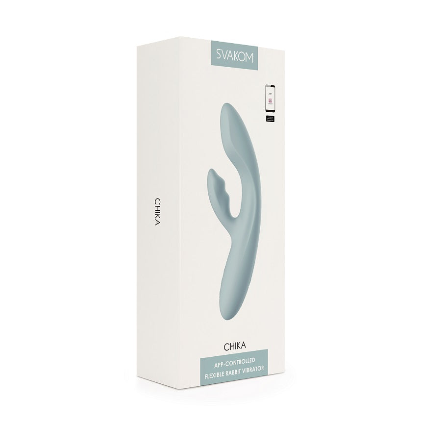 Svakom Chika App-Controlled Flexible Warming Rabbit Vibrator Love is Love Svakom Chika App-Controlled Flexible Warming Rabbit Vibrator Love is Love