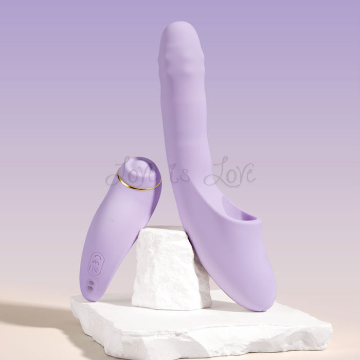 Svakom DuoGlow App-Controlled Thrusting Vibrator With Pulsating Stimulator