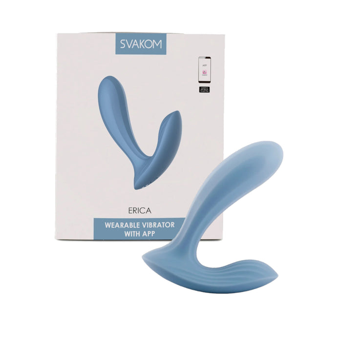 Svakom Erica Wearable Vibrator with App Control Romantic Rose or Dusty Blue