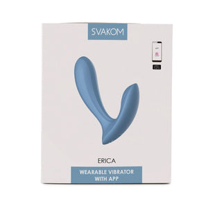 Svakom Erica Wearable Vibrator with App Control Romantic Rose or Dusty Blue  Buy in Singapore LoveisLove U4Ria 