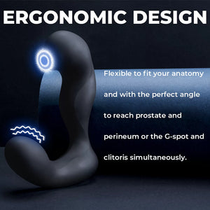 Svakom Iker App-Controlled Prostate and Perineum Vibrator Black (With Videos Demo)