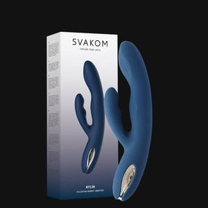 Svakom Aylin POWERFUL PULSATING DUAL-HEADED Rabbit Vibrator buy at LoveisLove U4Ria Singapore